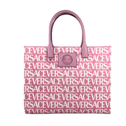 Geantă Shopper Versace Medusa Large Canvas Baby Pink