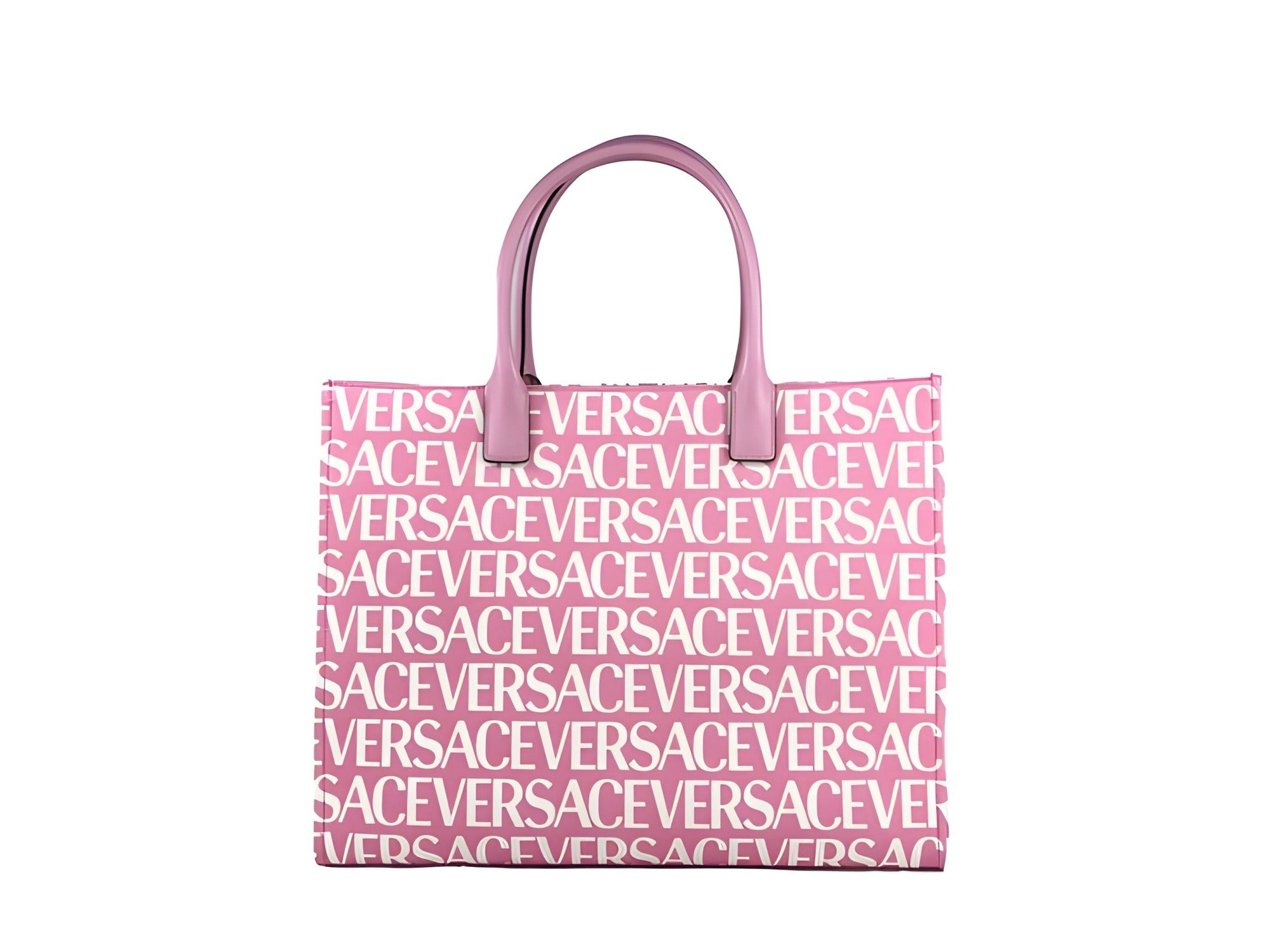 Geantă Shopper Versace Medusa Large Canvas Baby Pink