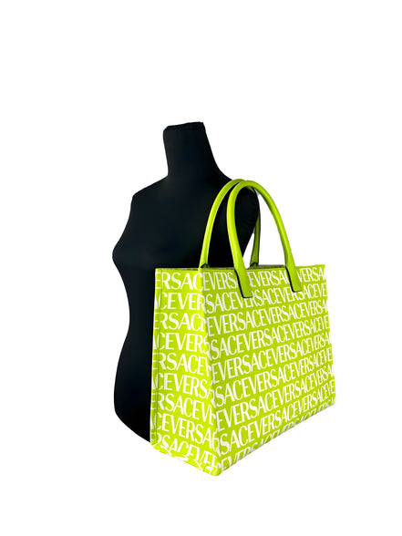 Geantă tip Tote mare Versace Medusa din pânză mare