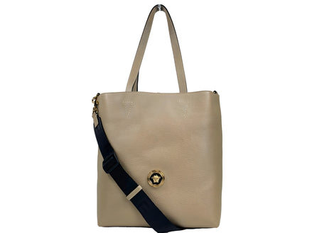 Versace Medusa Large Leather Tote Bag With Pouch