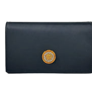 Versace Mini Chain Black Crossbody Wallet Bag