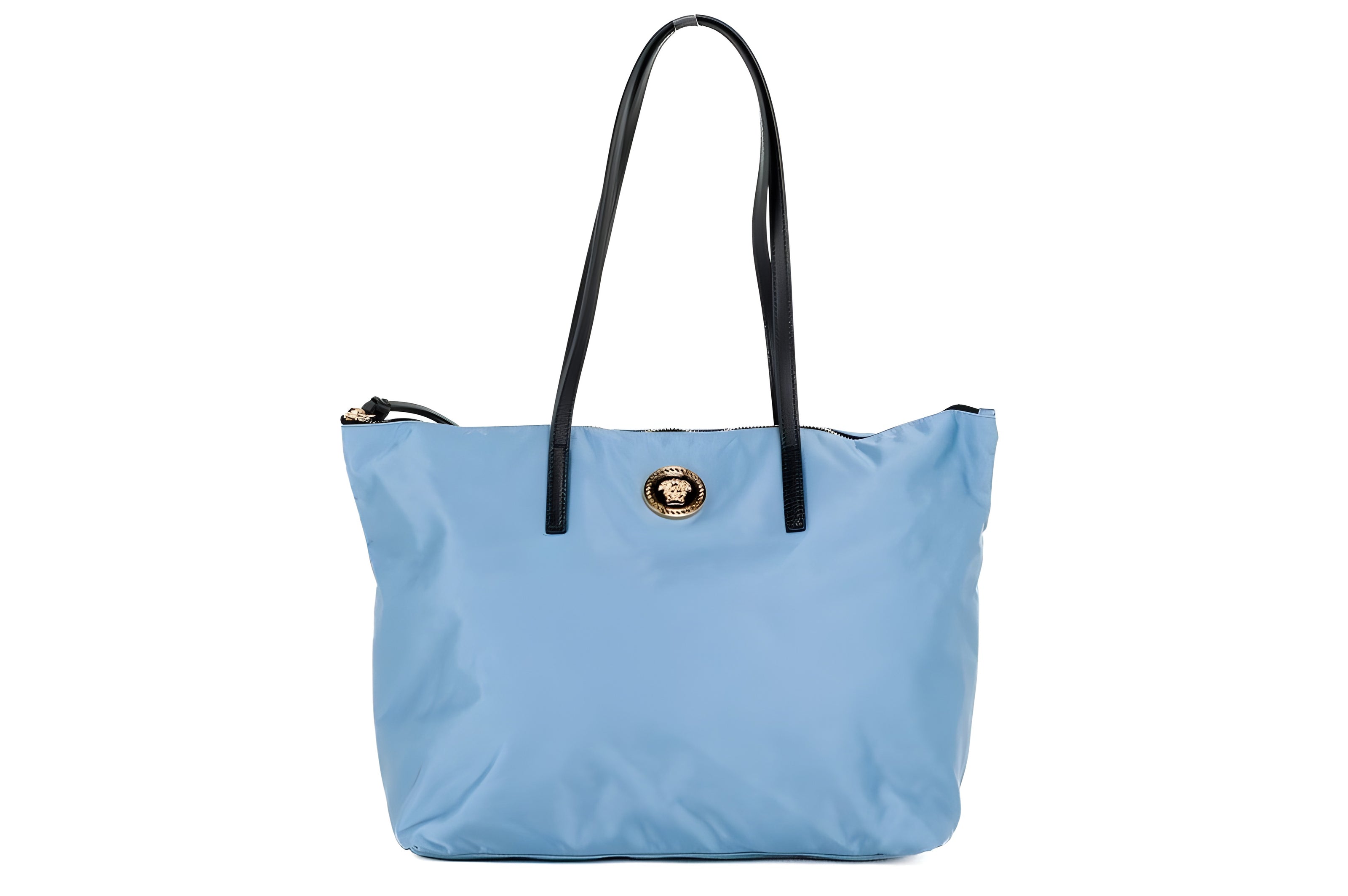 Geantă tote albastră Versace Portuna Medusa