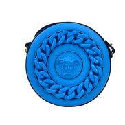 Versace Disco Round Leather Camera Crossbody Bag