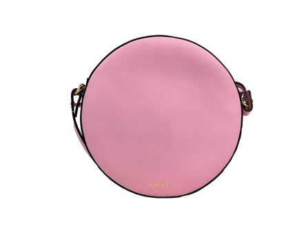 Geantă crossbody Versace Disco Round din piele, tip cameră foto