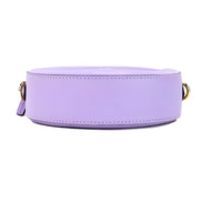 Geantă crossbody Versace Lilac Disco din piele, tip cameră
