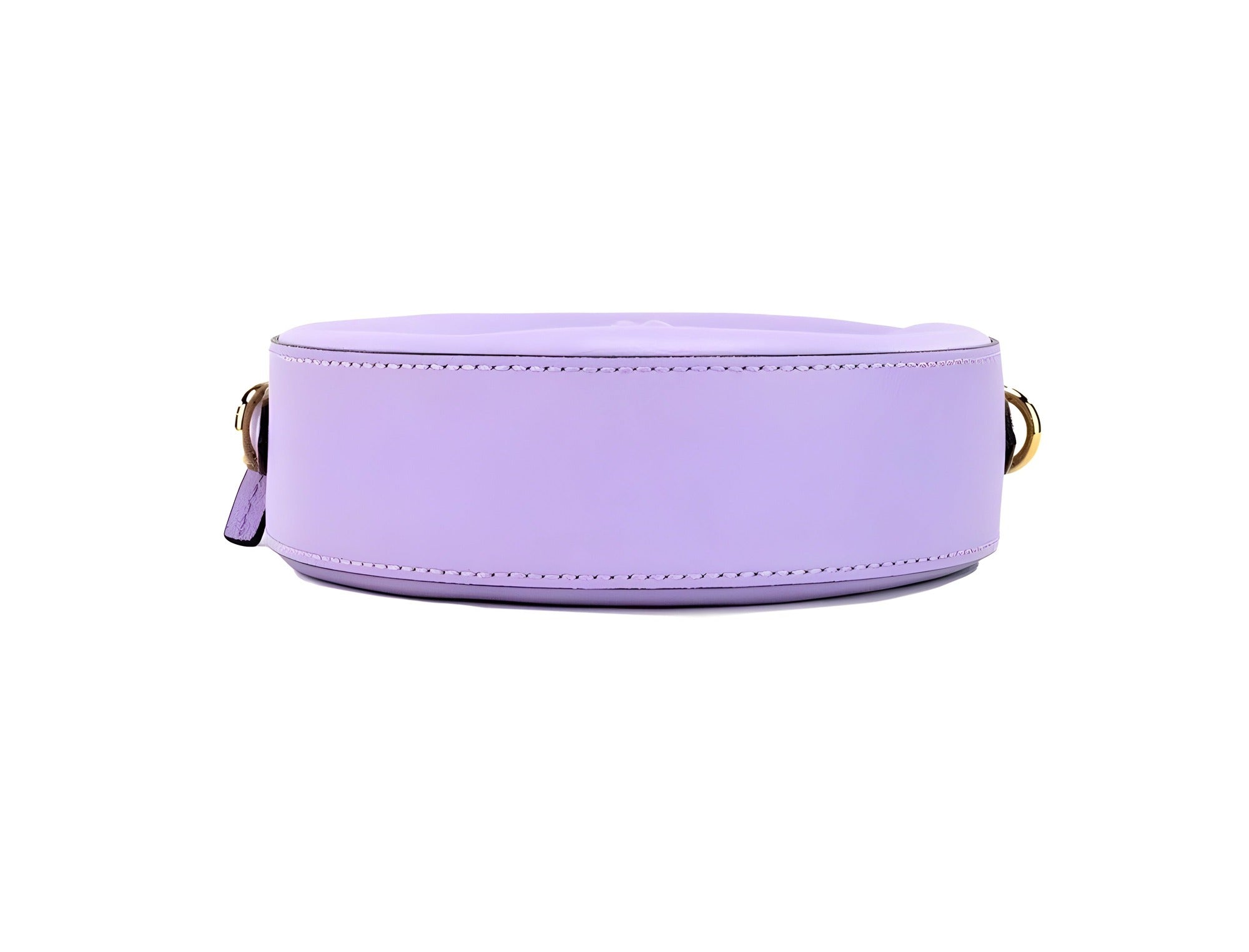 Geantă crossbody Versace Lilac Disco din piele, tip cameră