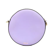 Geantă crossbody Versace Lilac Disco din piele, tip cameră