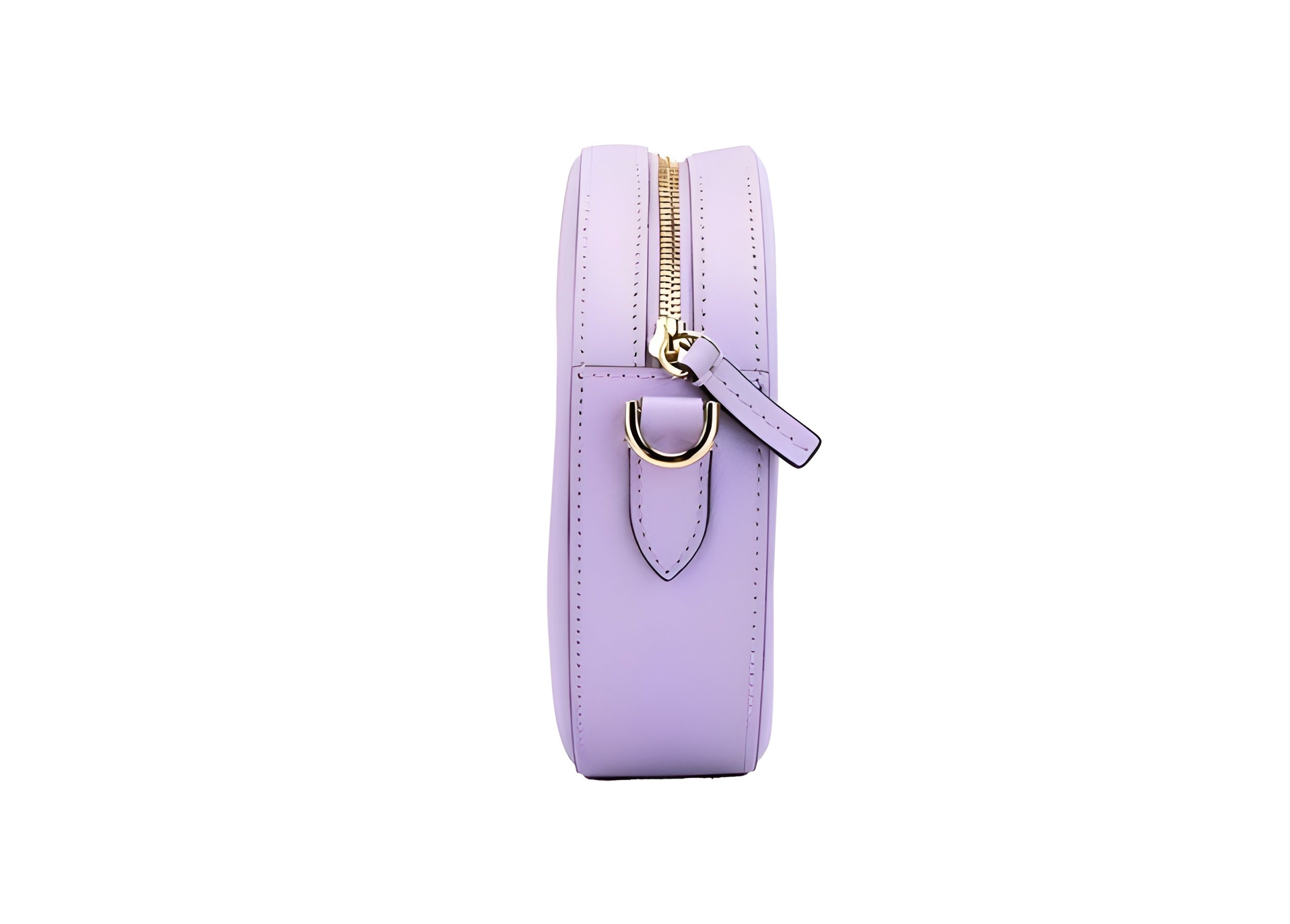 Geantă crossbody Versace Lilac Disco din piele, tip cameră
