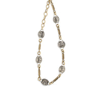 Versace Silver Brass Necklace