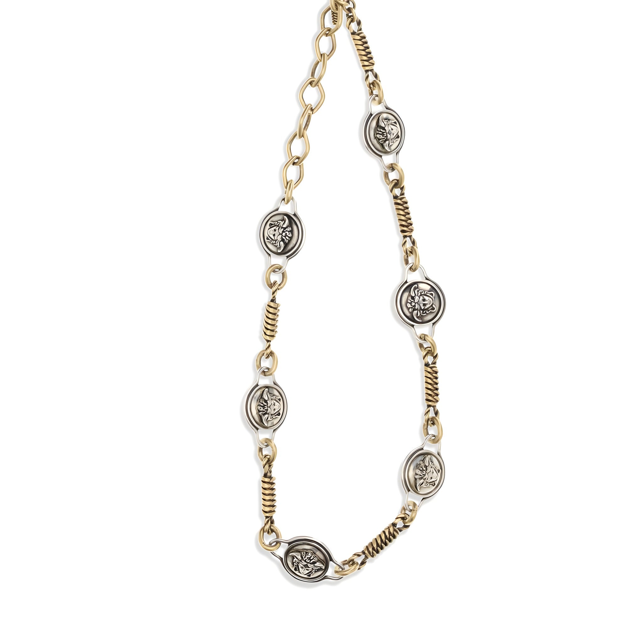 Versace Silver Brass Necklace