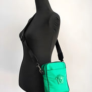 Geantă crossbody Versace Medusa verde
