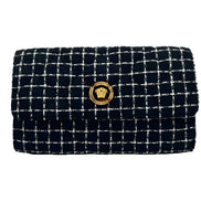 Versace Black Wallet On A Chain Crossbody Bag