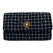 Versace Black Wallet On A Chain Crossbody Bag