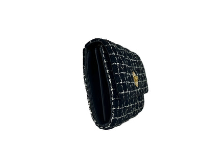 Versace Black Wallet On A Chain Crossbody Bag