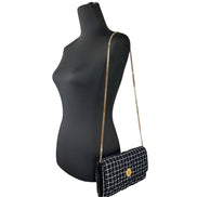 Versace Black Wallet On A Chain Crossbody Bag