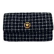 Geantă Crossbody Versace Neagră tip Portofel cu Lanț