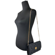 Geantă Crossbody Versace Neagră tip Portofel cu Lanț