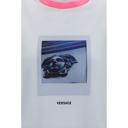 Tricou Versace alb din bumbac
