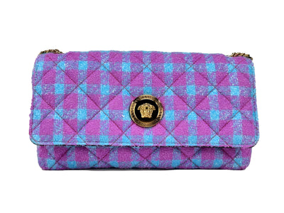 Versace Wool Lurex Medium Shoulder Crossbody Bag
