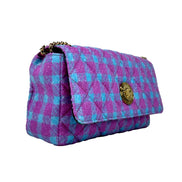 Geantă de umăr/crossbody medie Versace din lână Lurex