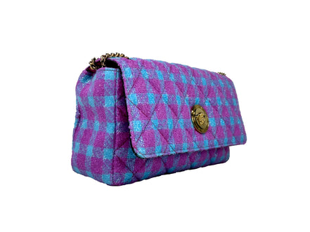 Geantă de umăr/crossbody medie Versace din lână Lurex