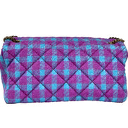 Geantă de umăr/crossbody medie Versace din lână Lurex