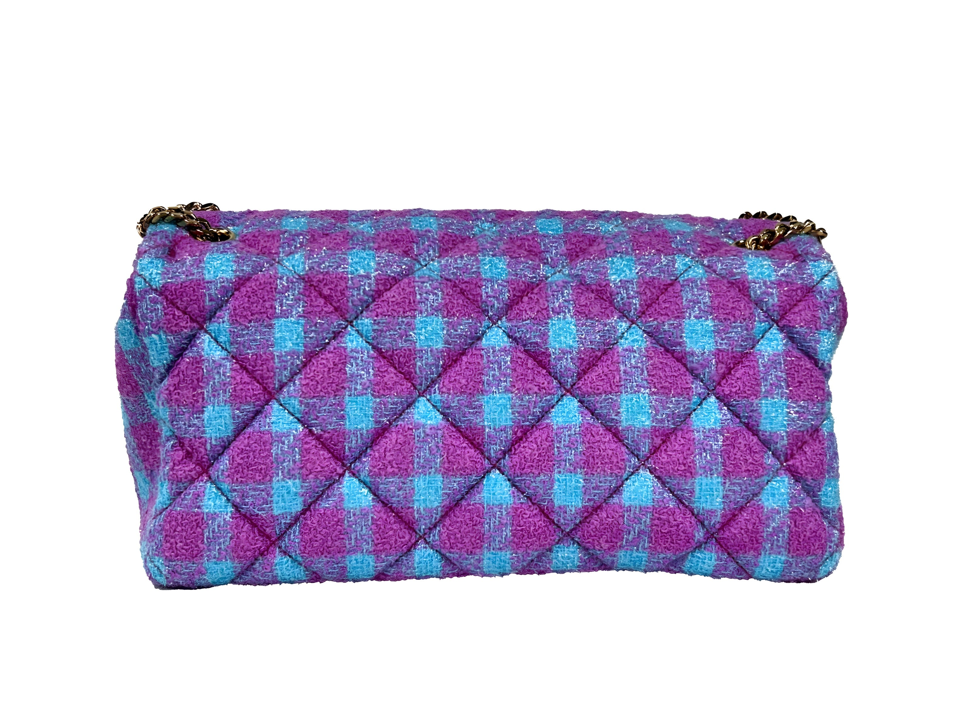 Geantă de umăr/crossbody medie Versace din lână Lurex