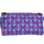 Geantă de umăr/crossbody medie Versace din lână Lurex