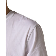 Dolce & Gabbana White Barcode Cotton Crew Neck T-Shirt