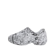 Sneakers Dolce & Gabbana Daymaster albi cu negru graffiti