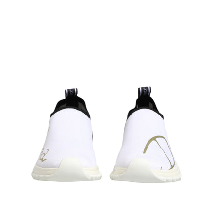 Dolce & Gabbana White Black Low Top Sorrento Sneakers