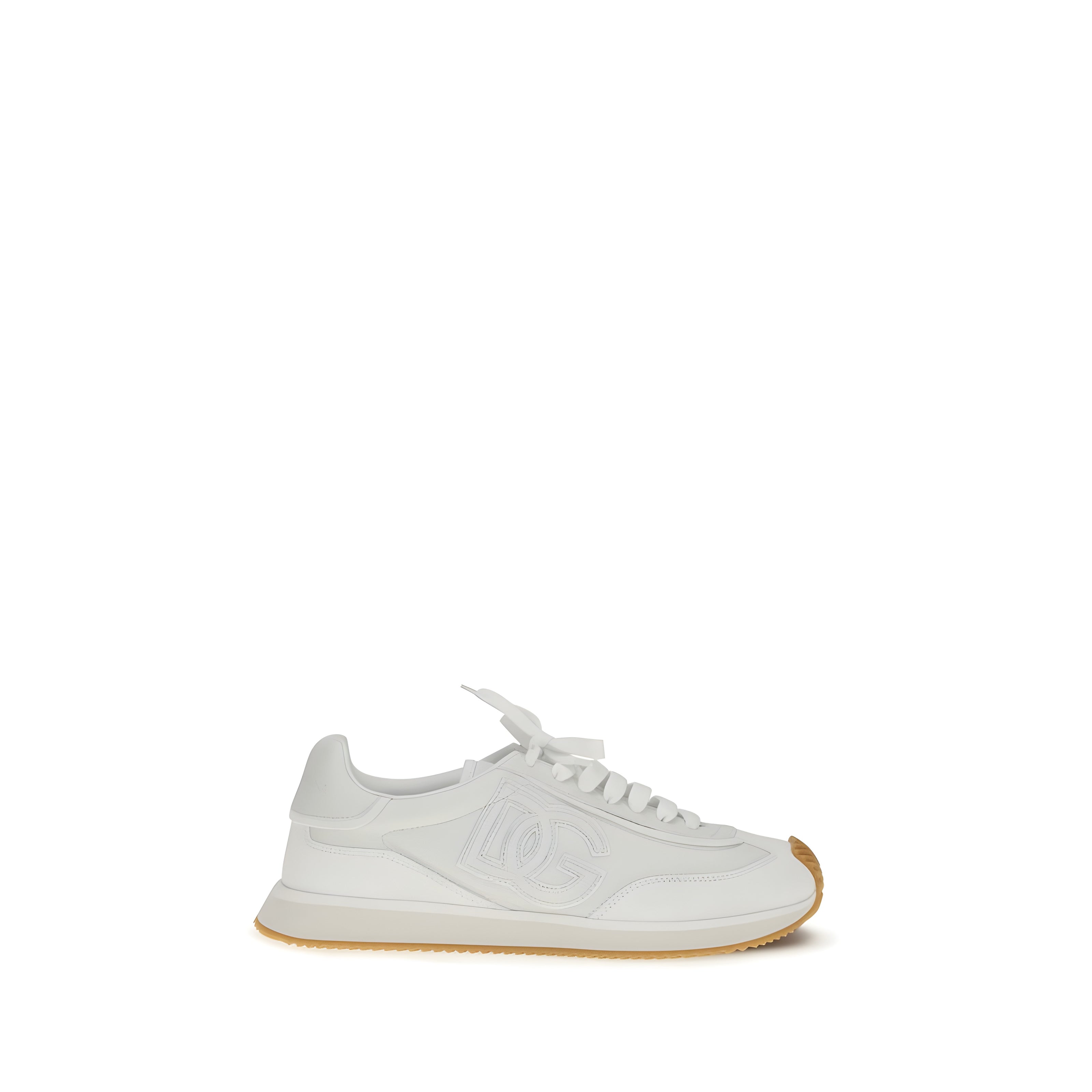 Adidași albi Dolce & Gabbana
