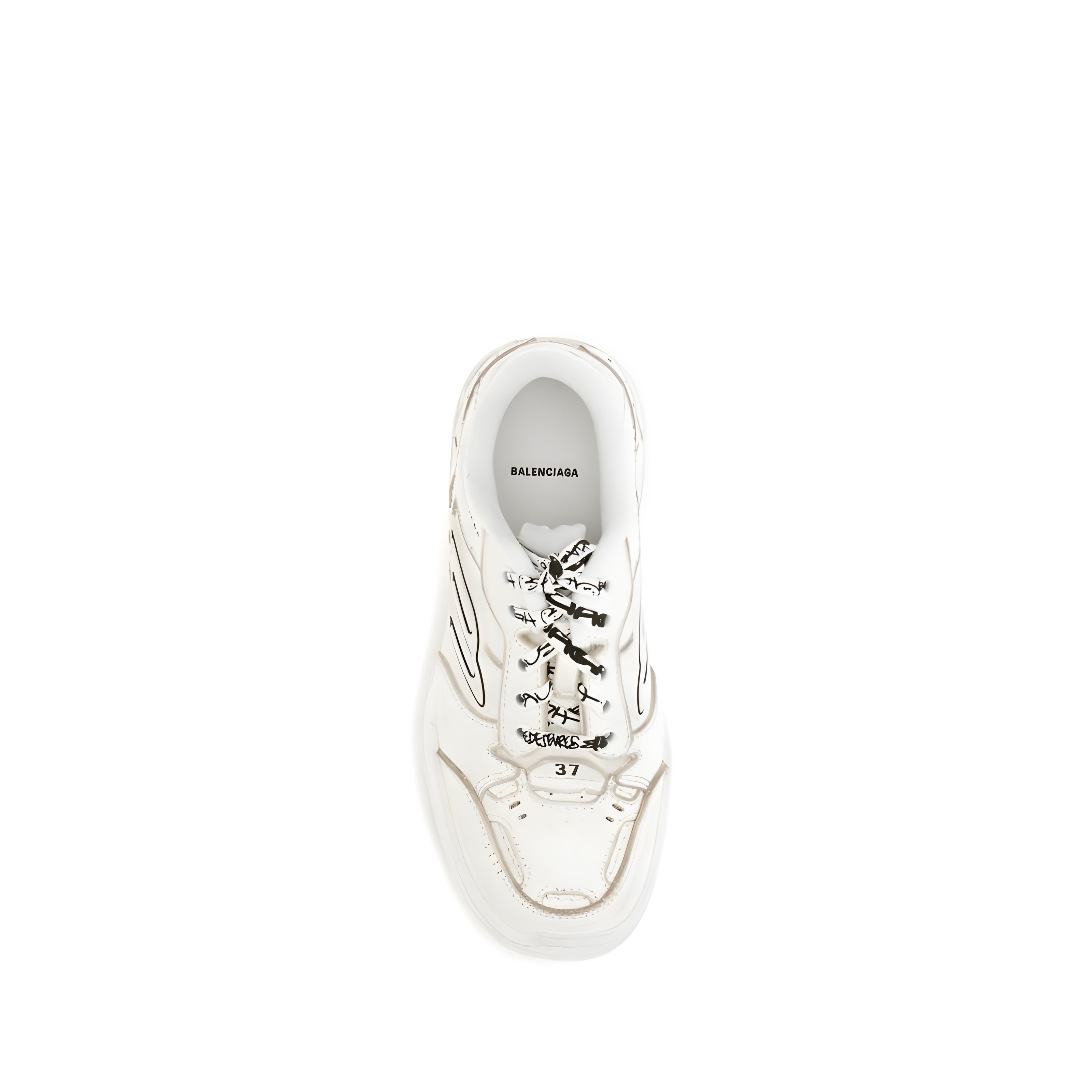 Adidași Balenciaga albi atletic