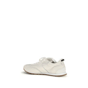 Pantofi sport albi joși Brunello Cucinelli