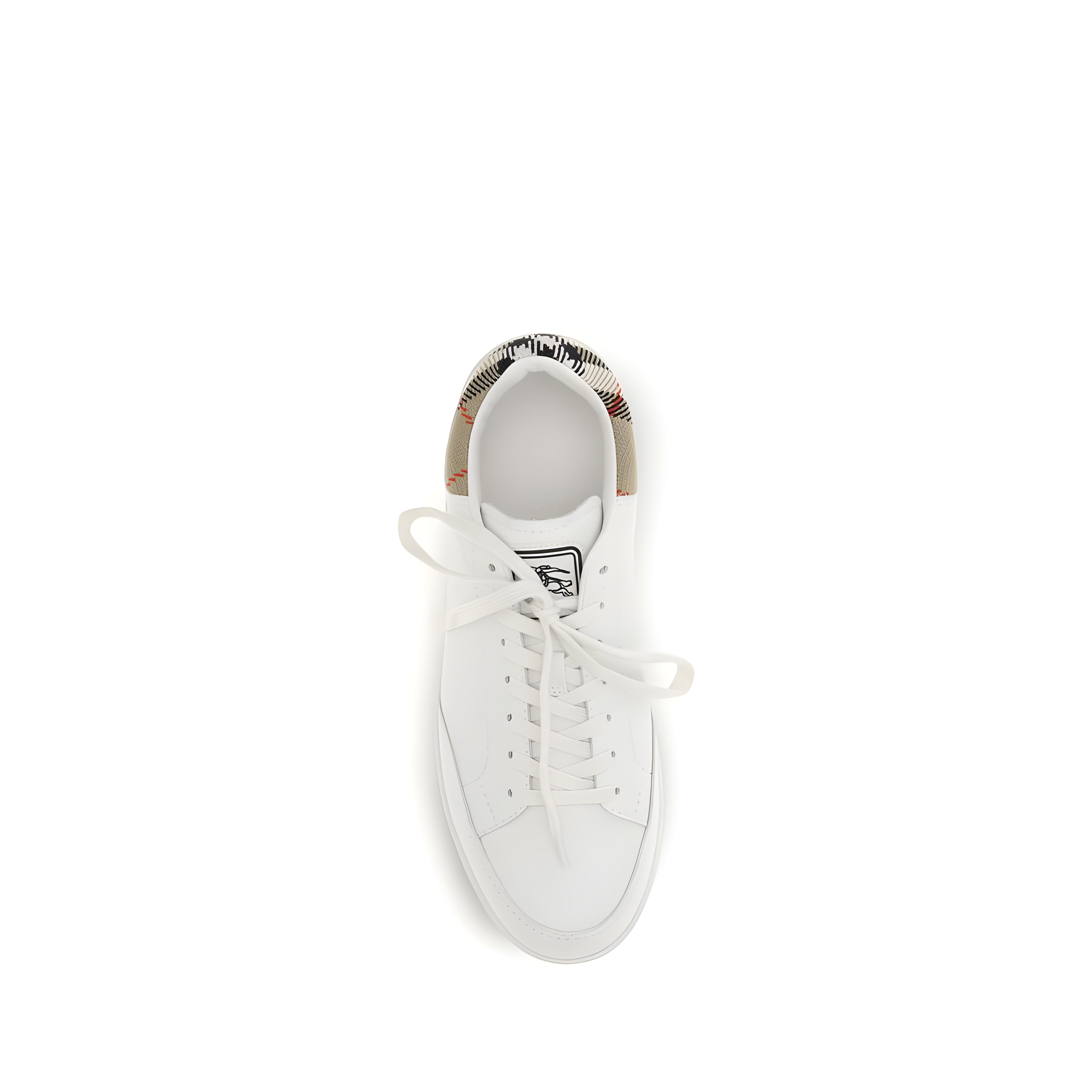 Adidași Burberry albi joși