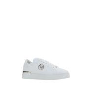 Teniși albi de la Philipp Plein, model jos