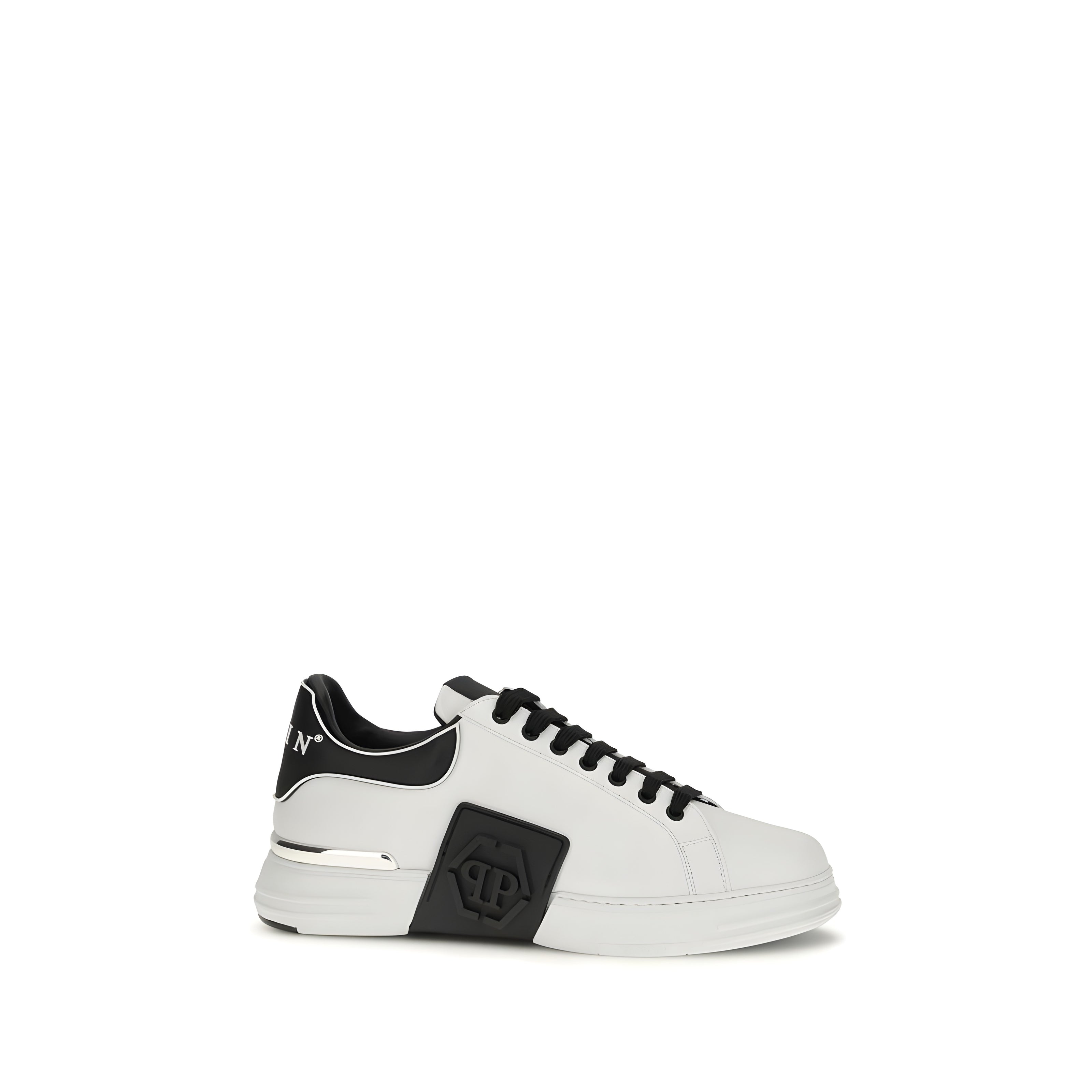 Sneakers albi joși Philipp Plein