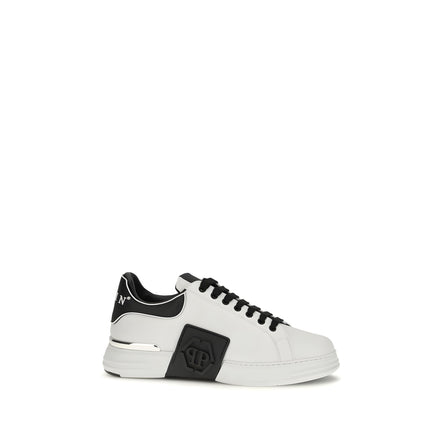 Sneakers albi joși Philipp Plein