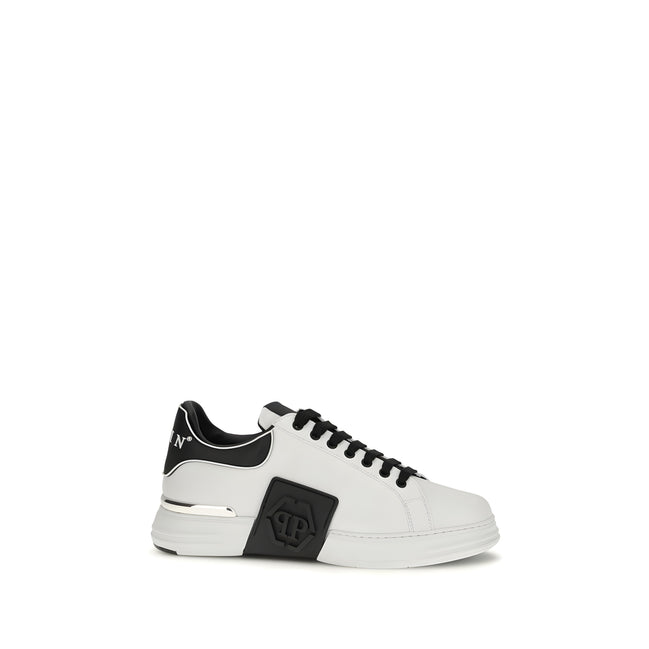 Sneakers albi joși Philipp Plein