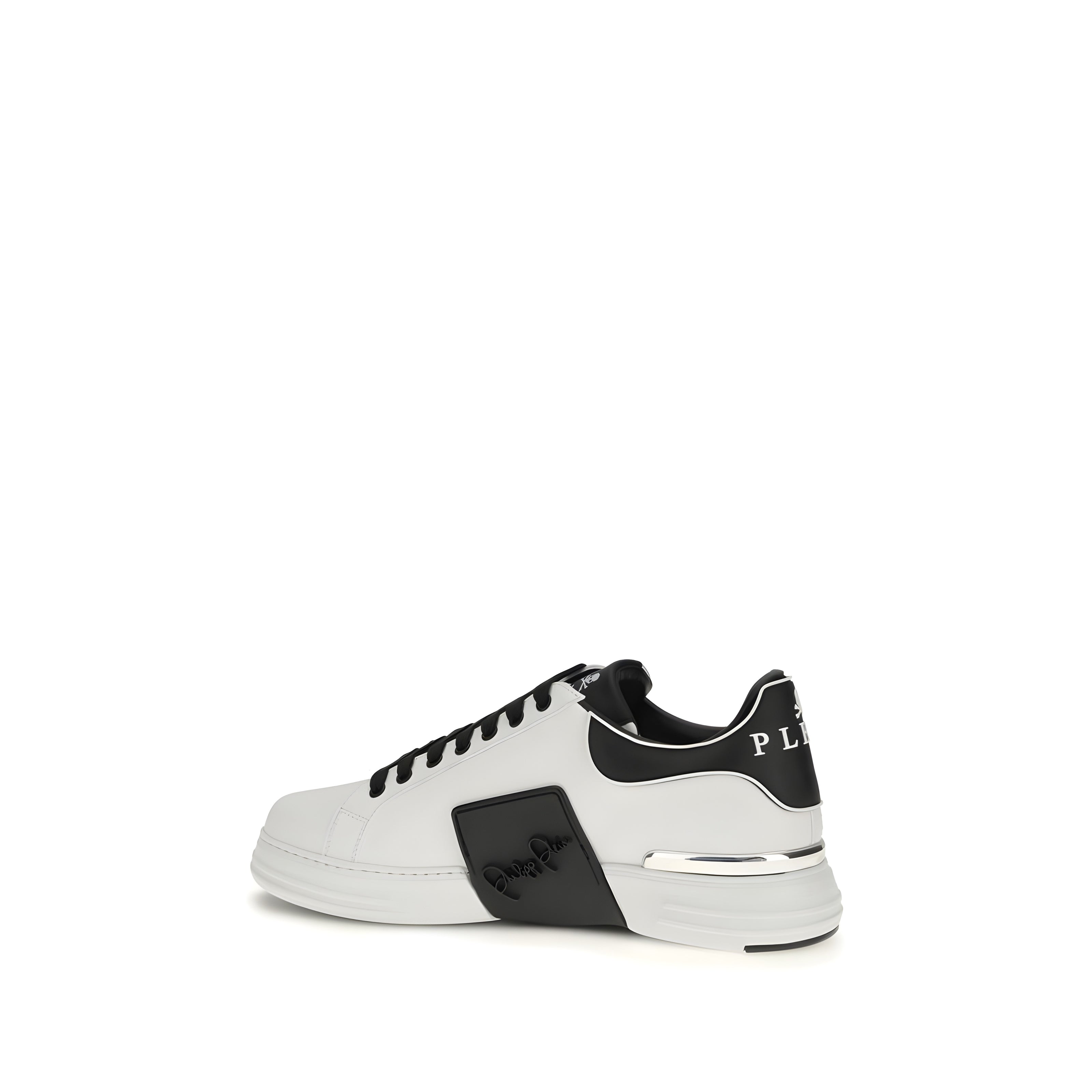 Sneakers albi joși Philipp Plein