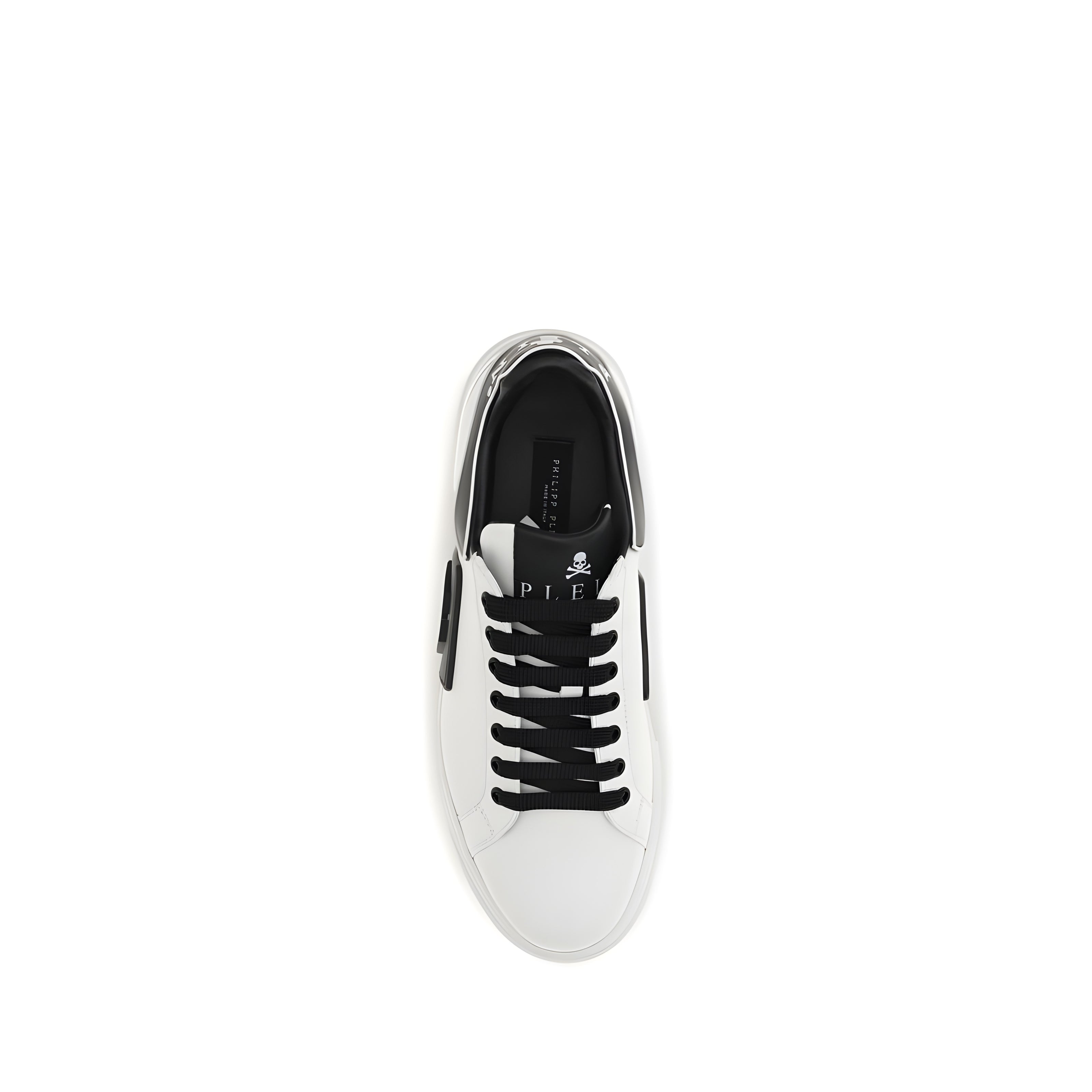 Sneakers albi joși Philipp Plein