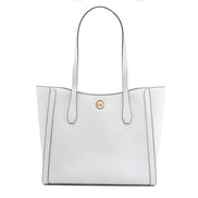 Michael Kors White Canvas Tote Bag