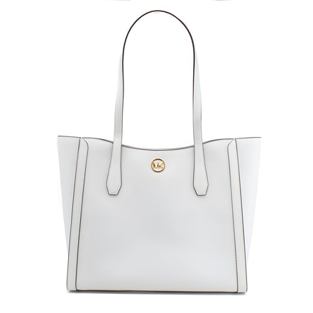 Michael Kors White Canvas Tote Bag