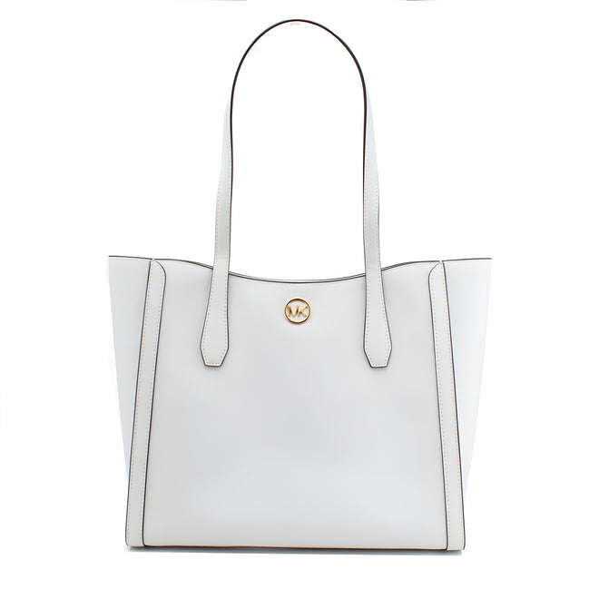 Michael Kors White Canvas Tote Bag