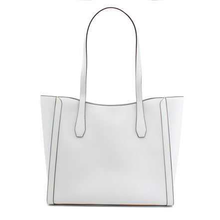 Michael Kors White Canvas Tote Bag