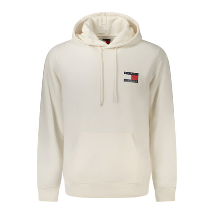 Hanorac Tommy Hilfiger alb din bumbac, cu glugă