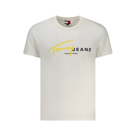 Tricou Tommy Hilfiger alb din bumbac