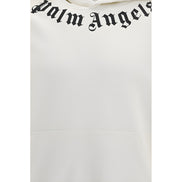 Bluză de molton Palm Angels albă din bumbac