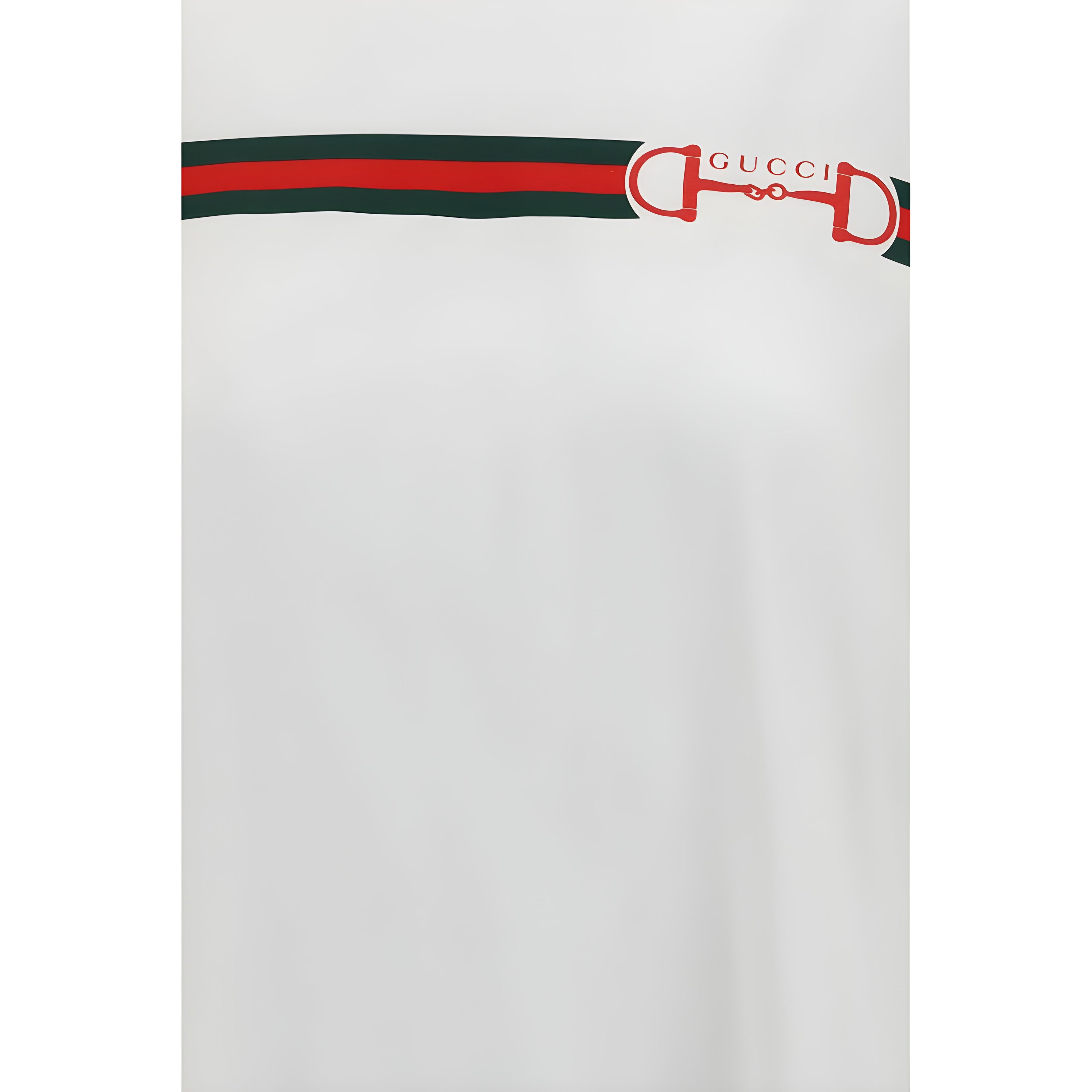 Tricou Gucci alb din bumbac