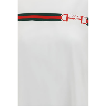 Tricou Gucci alb din bumbac